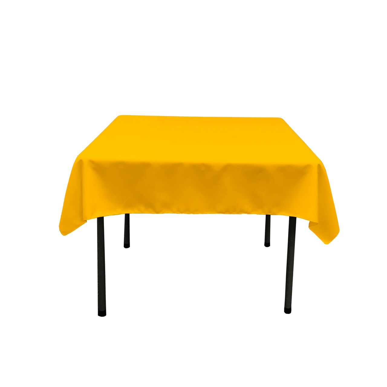 Polyester Poplin Square Tablecloth 52 x 52 Inch Wrinkle and Stain Resistant Linen